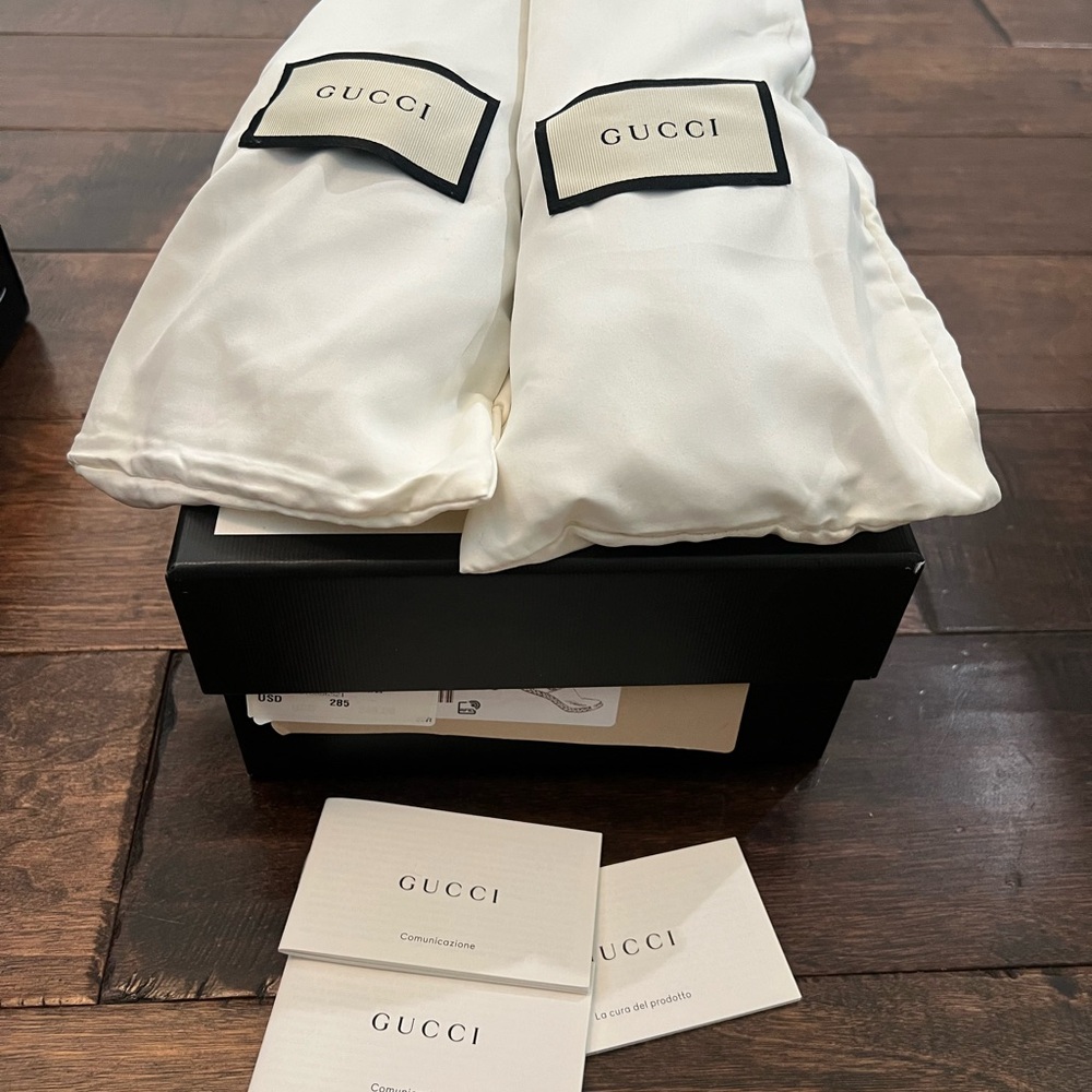 Gucci Black and Cream Canvas Espadrilles - Picture 10 of 12
